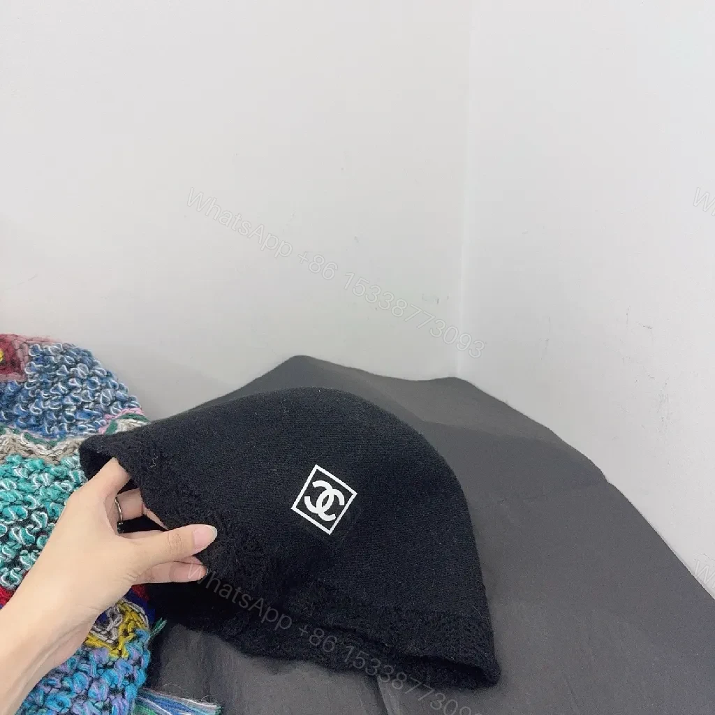 View 3 of Subtle Luxe Knit Beanie: Warmth, Lace-Trim Edge, Black/Ivory