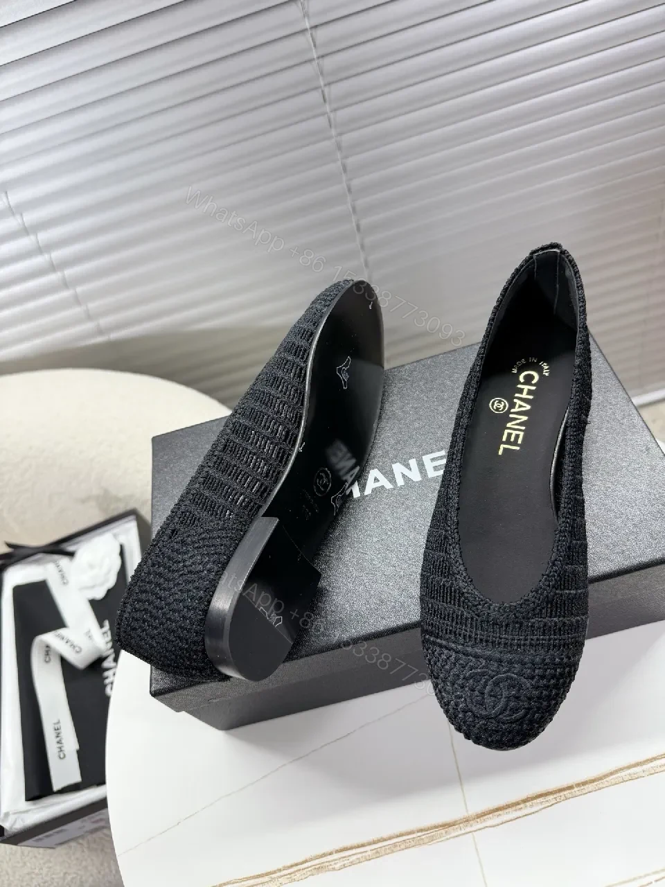 View 7 of Knit Slip-On Flats: Subtle Texture, Poised Comfort