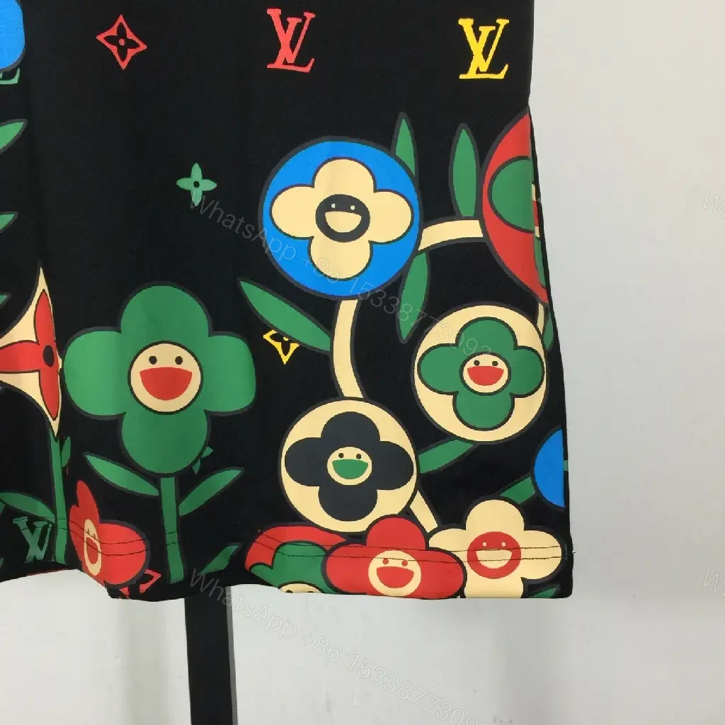 View 4 of Bold Floral Monogram Tee: Luxe Streetwear Essential