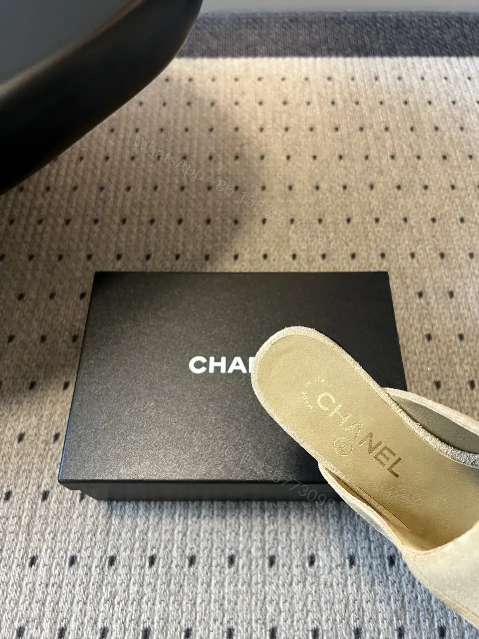 View 5 of Open-Front Suede Mules + Iconic Hardware + Casual Luxe Shoes