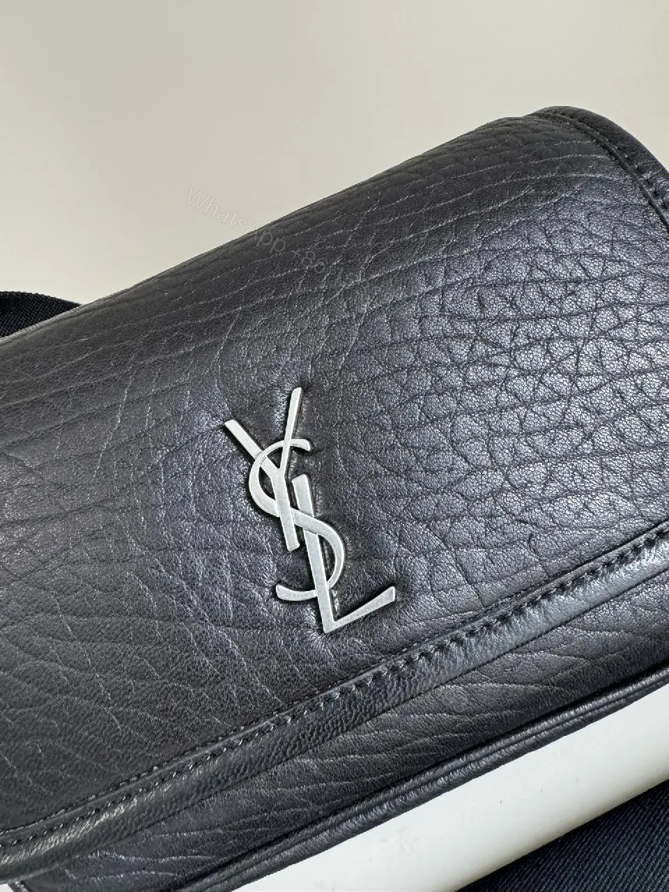 View 4 of Textured Leather Crossbody: Compact Luxury Everyday Bag