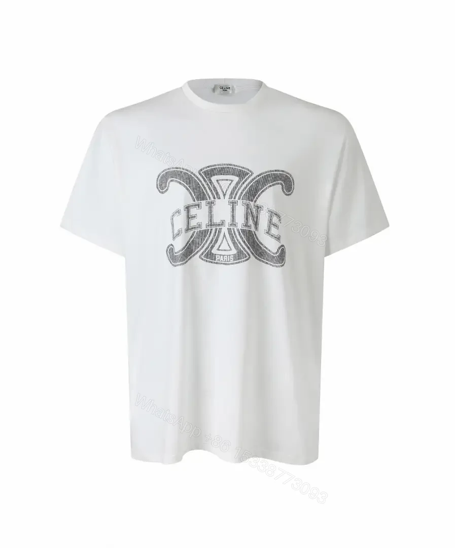 View 3 of White Cotton Tee: Premium Logo Graphic, Relaxed Fit, Durable