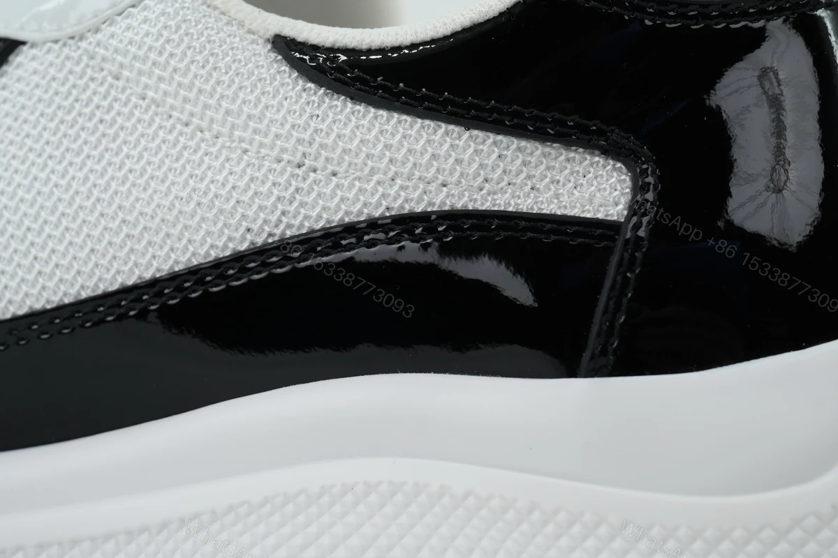 View 2 of Prada Sneakers Black and White