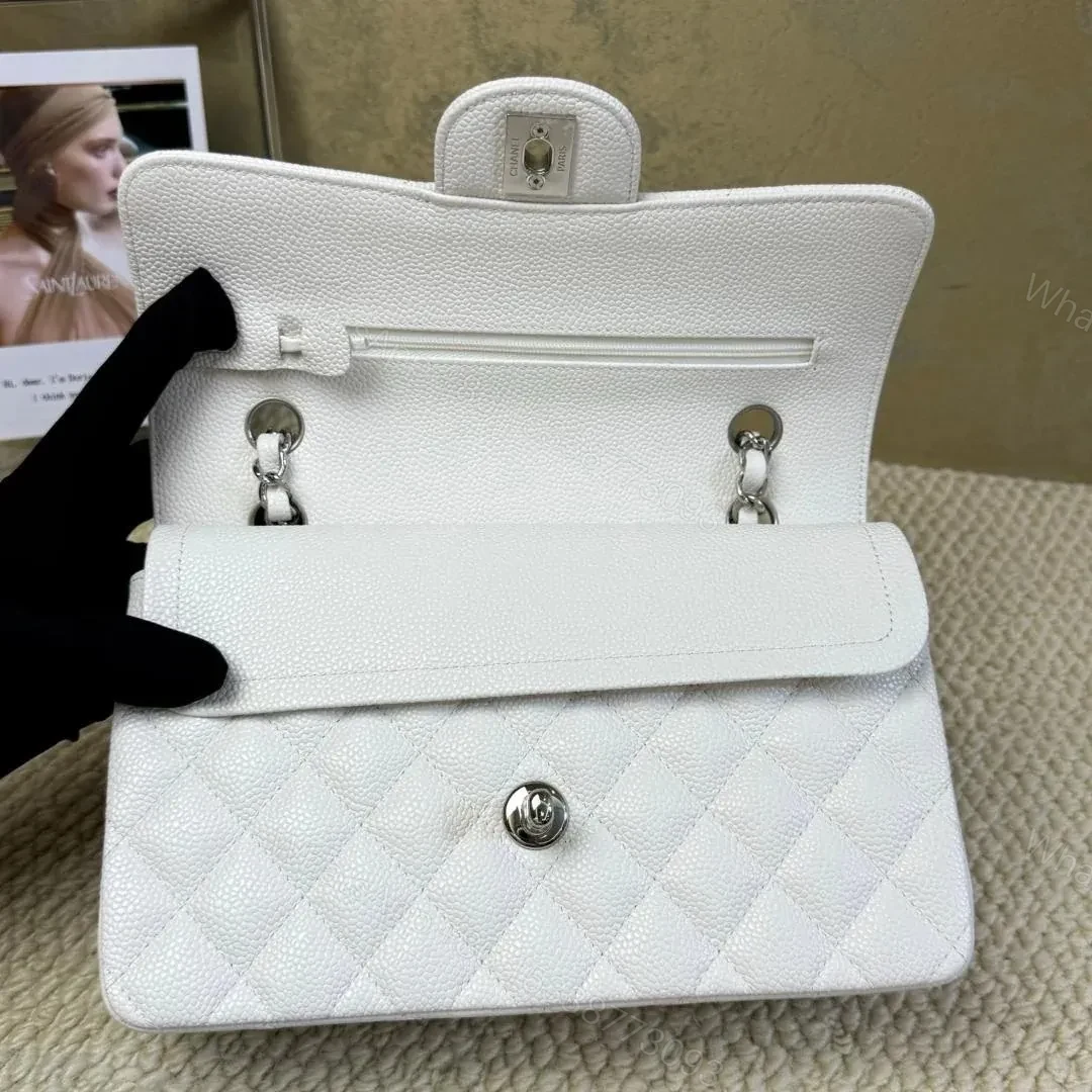 View 7 of Chanel classic flap white small