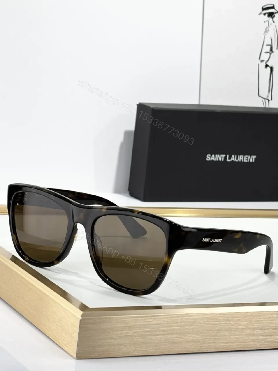 View 7 of Chic Black Wayfarer Sunglasses, Polarized UV400, All-Day Comfort