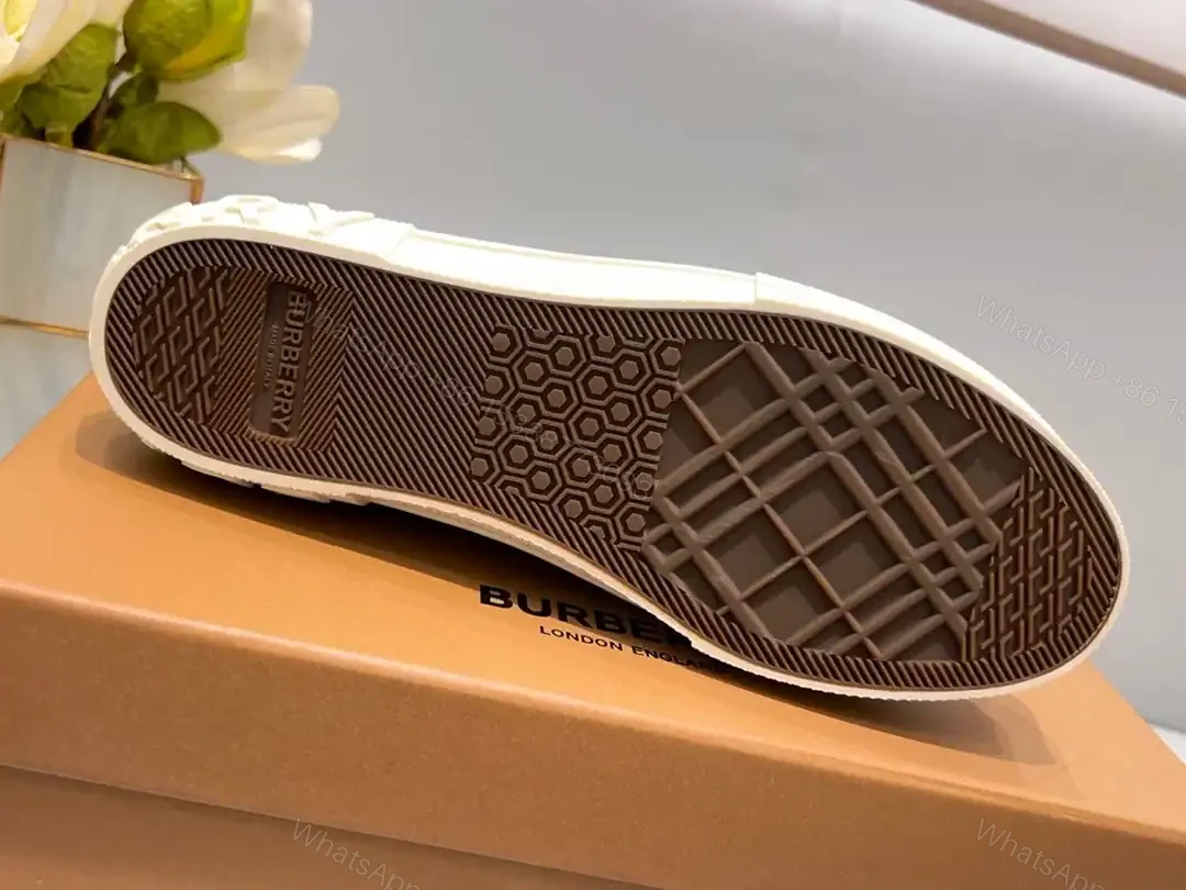 View 4 of BURBERRY CHECK COTTON SNEAKERS – BBR128