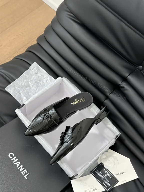 View 9 of Chanel-Inspired Patent Slip-Ons: Luxe Everyday Mules