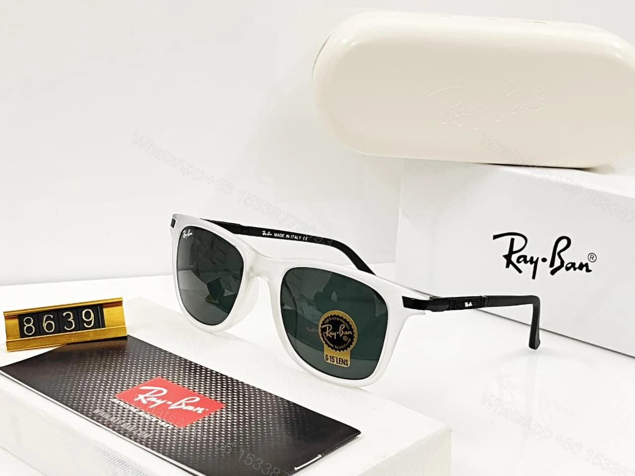 View 6 of Ray-Ban Explorer Wayfarer Matte Brown-G15