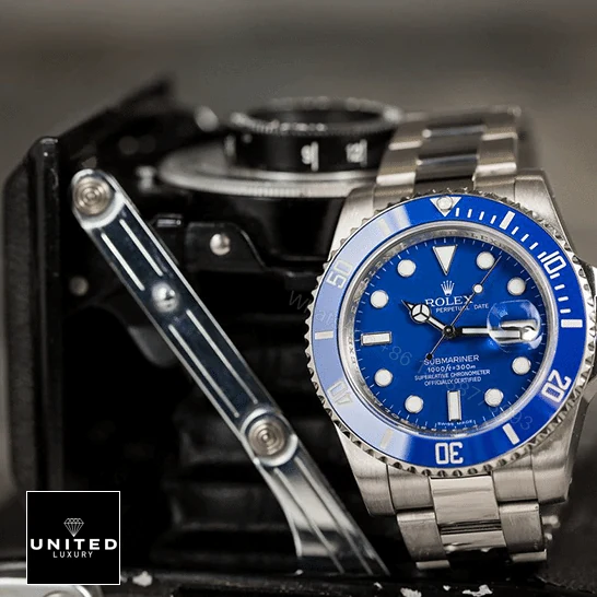 View 12 of Rolex Submariner 116619 Blue Dial Replica