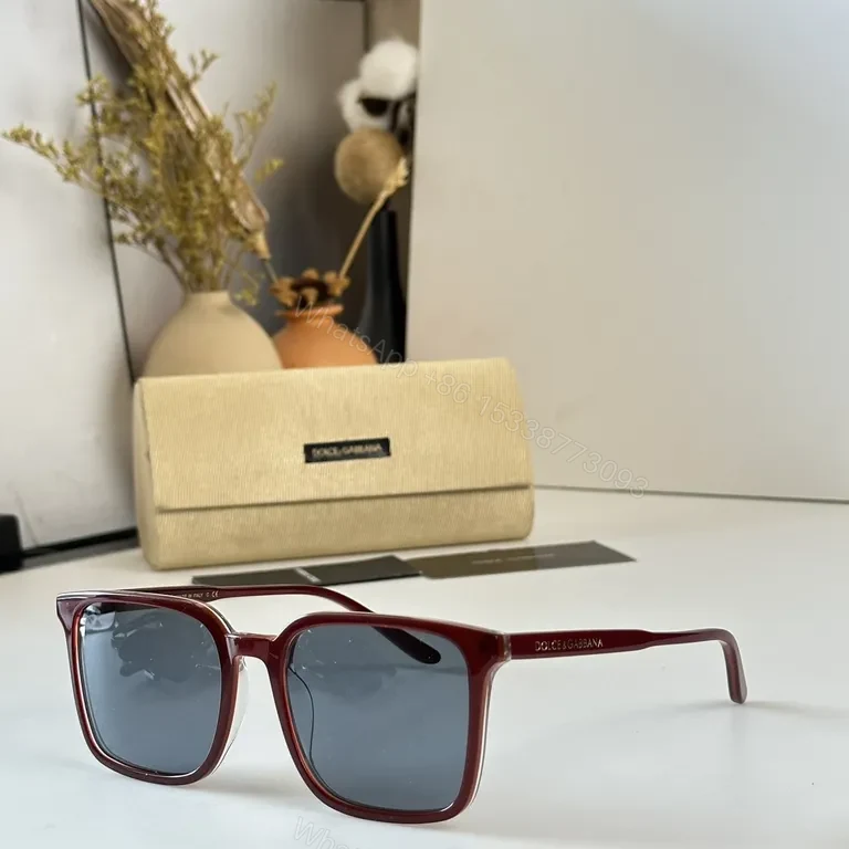 View 7 of Black Acetate Sunglasses â€” Bold Rectangular, UV400 Protection, Dolce & Gabbana