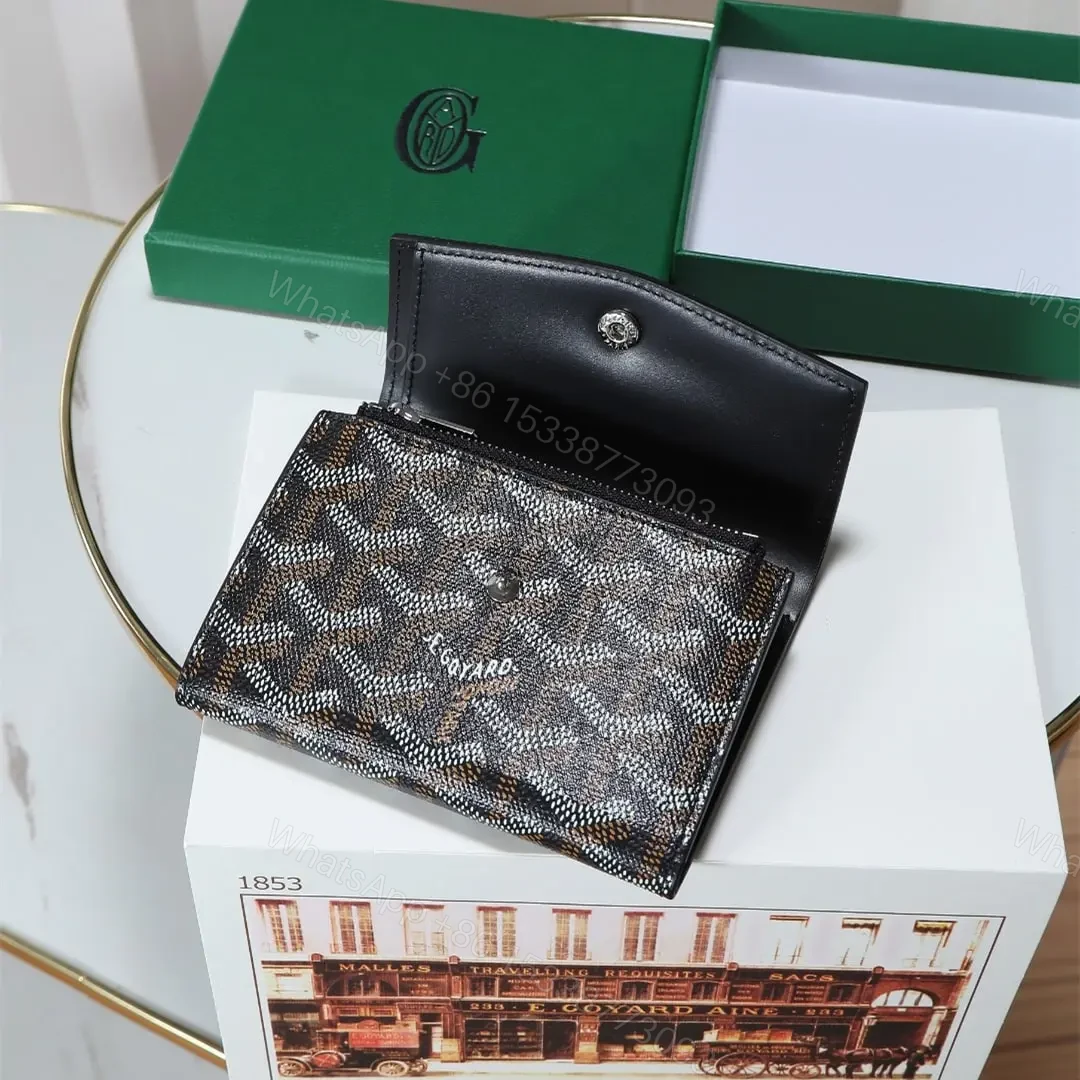 View 18 of 高仿Goyard*STGABR5拼色三折式錢夾錢包黑色免檢版