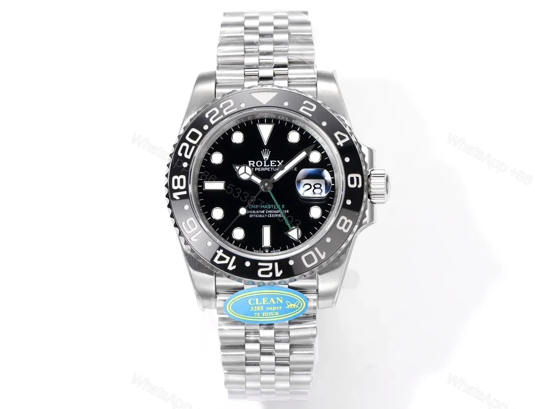 AR Factory Clean Factory Rolex GMT-Master II Black Dial Steel Watch — view 1