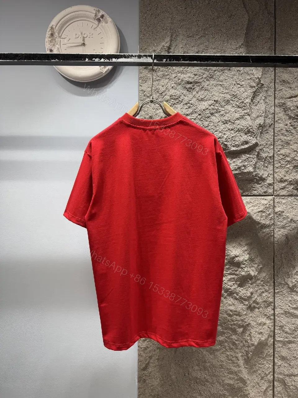 View 2 of Bold Red Graphic Tee in Luxe Streetwear Style, All-Day Comfort