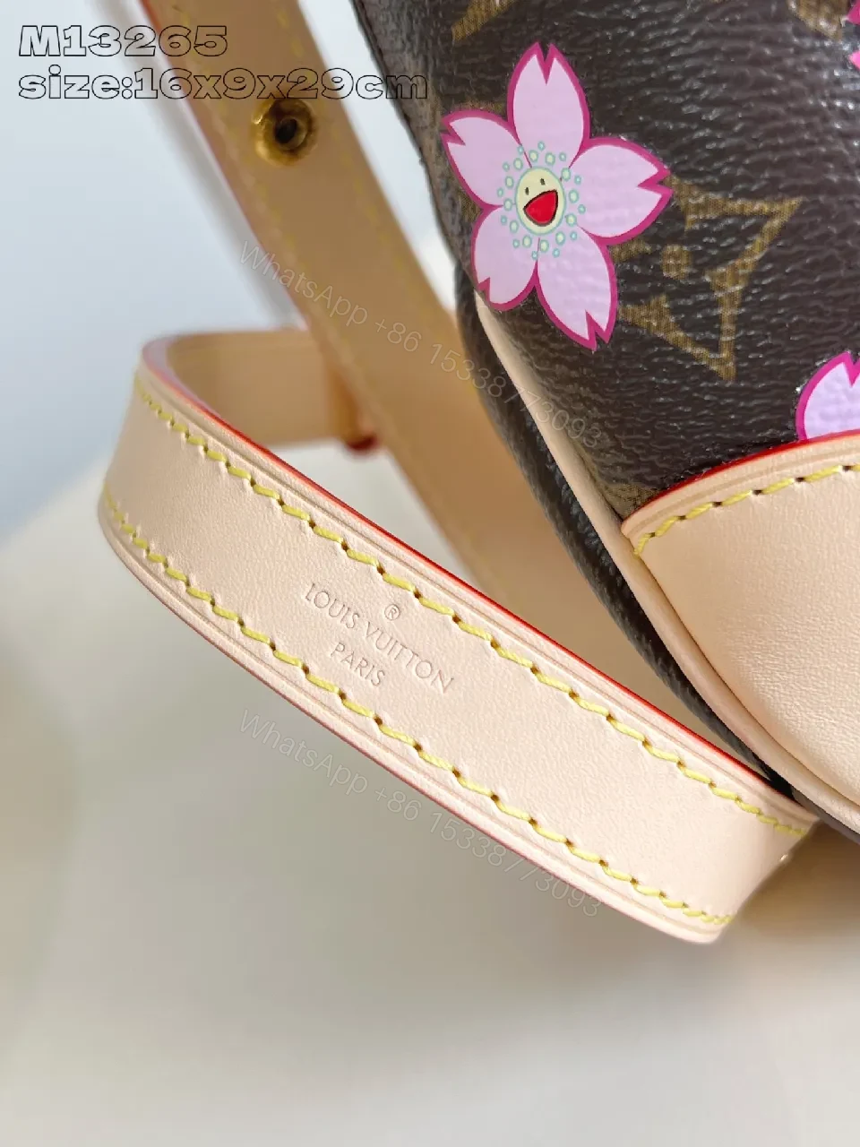 View 3 of Chic Floral Pouch Bag: Monogrammed & Floral Accent Carry