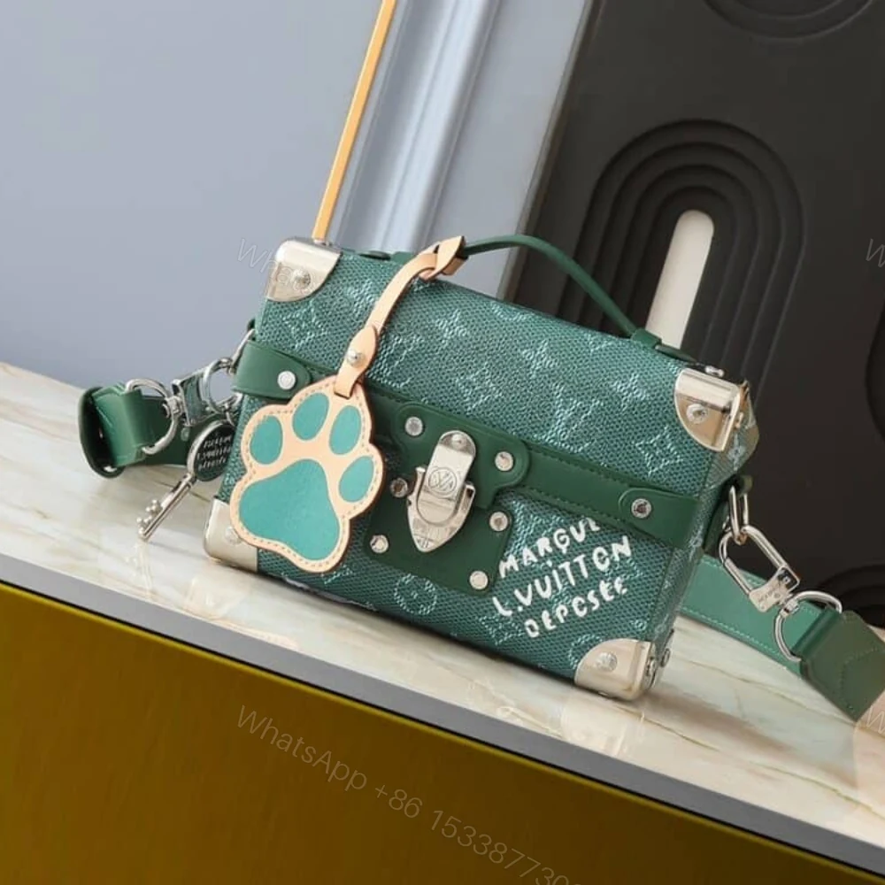 View 2 of Louis Vuitton Soul Trunk Bag Green 19Cm M12686