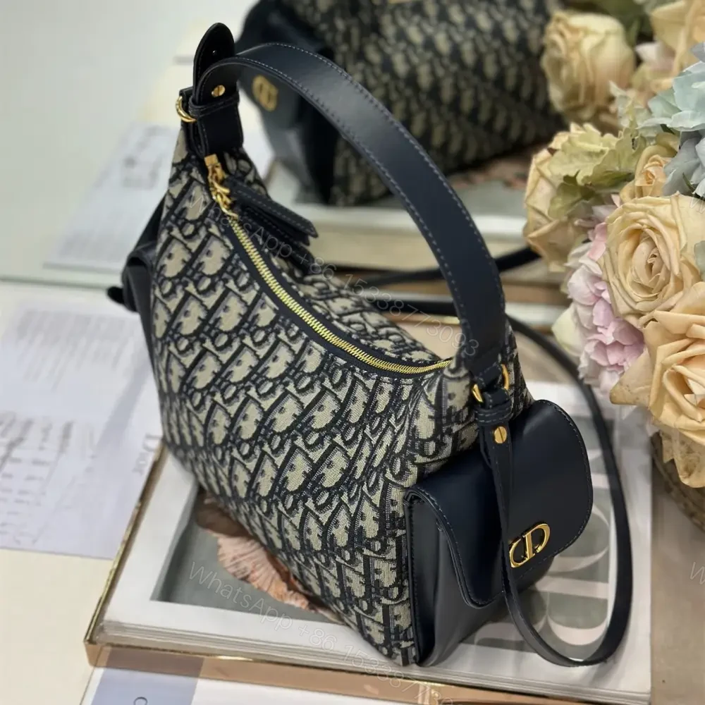 View 2 of 高仿Dior*D-Dream系列M632M928印花刺繡單肩包中號雙拼免檢版