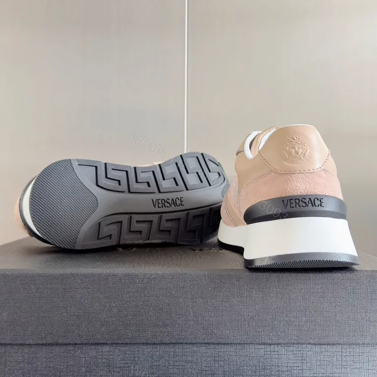 View 4 of Soft Blush Leather High-Tops: Luxe Comfort Sneakers