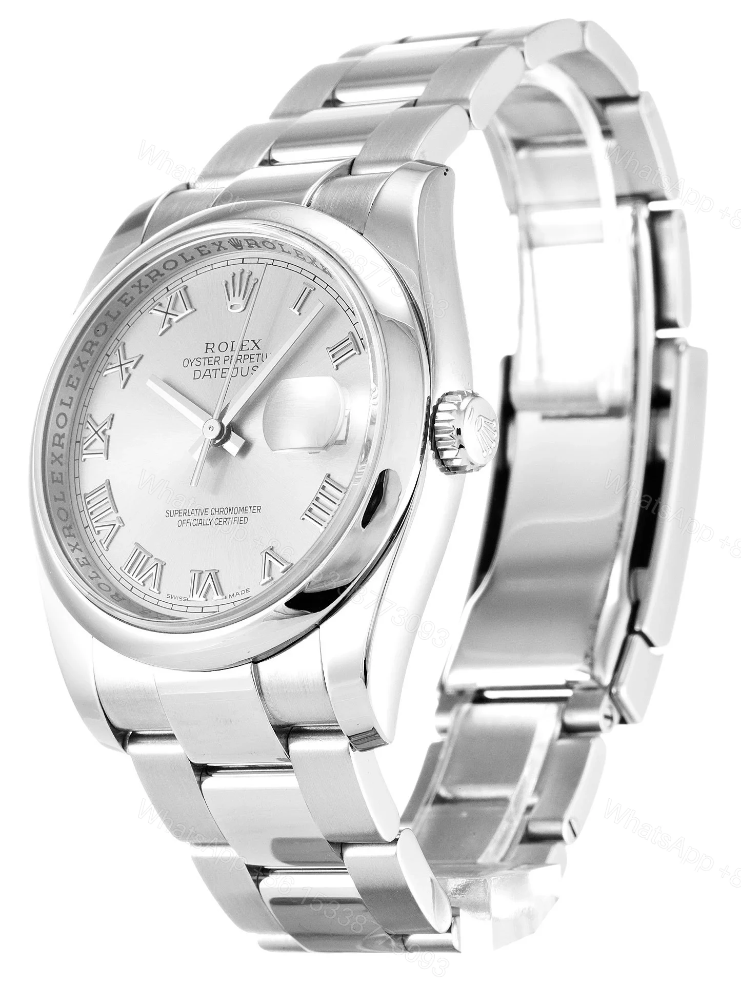 View 2 of Replica Rolex Datejust Silver Dial 116200 36 mm