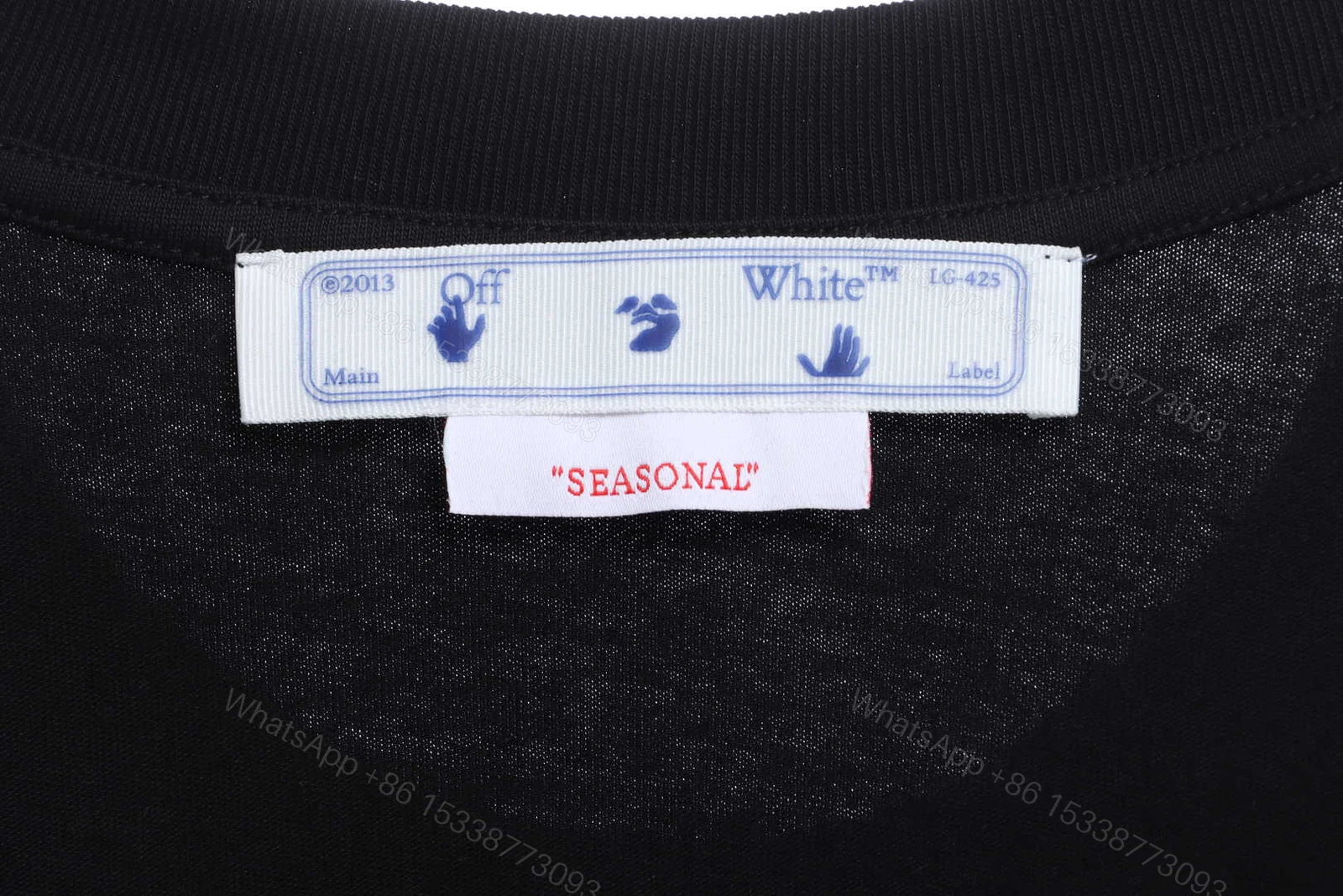 View 9 of Off-White Classical Religious Oil Painting T-Shirt
