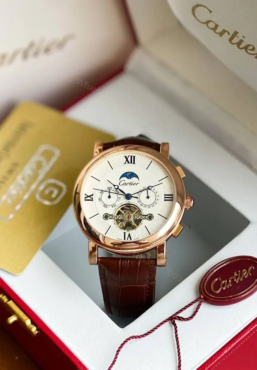 Cartier Brown Leather Strap — view 1