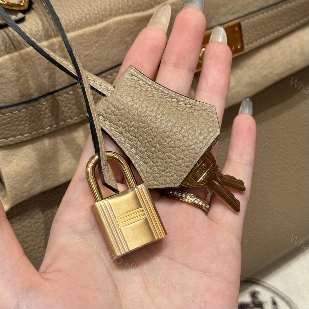 View 21 of 高仿Hermes*Kelly28系列H043230TCS2風衣灰金扣牛皮純手工