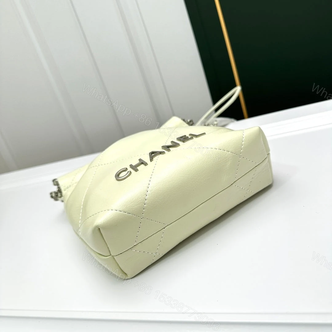 View 3 of Chanel 22 Mini Handbag Light Yellow