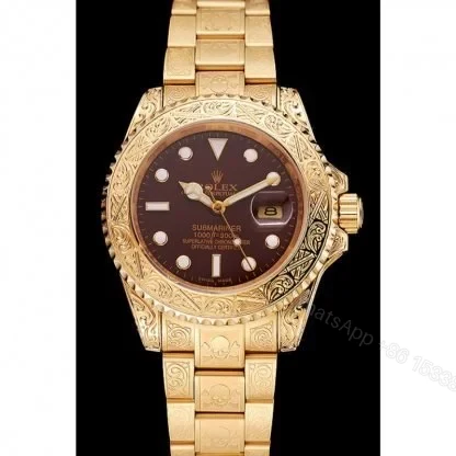 View 2 of Replica Rolex Submariner Brown Dial 1454070
