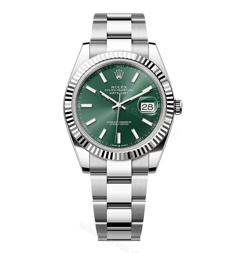 Rolex Datejust Mint Green Dial 126334-0027 41 mm — view 1
