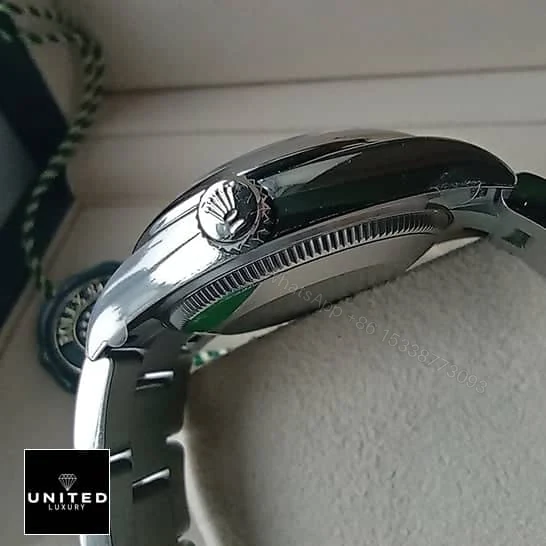 View 11 of Rolex Oyster Perpetual 277200 Green Dial Replica