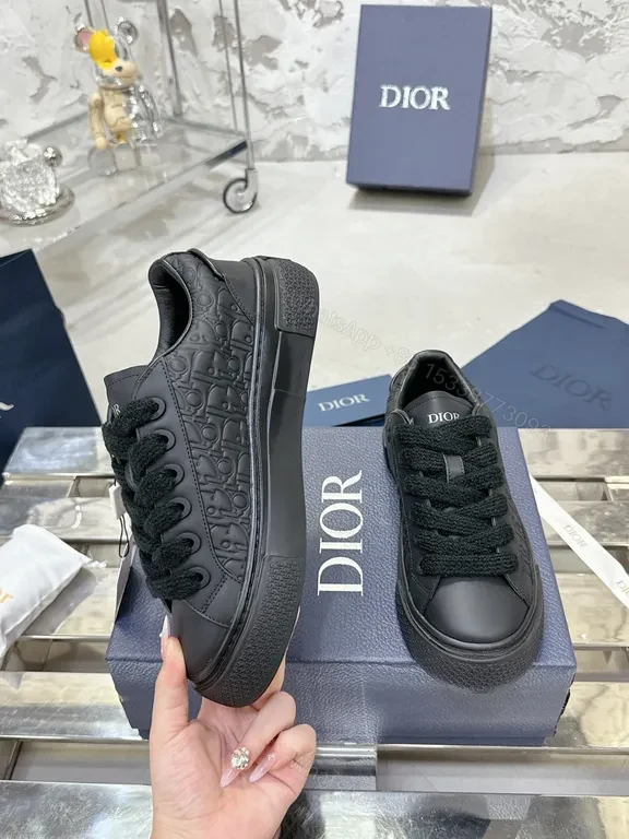 View 4 of Monochrome Dior-Driven Pattern Sneaker: Luxe Everyday footwear