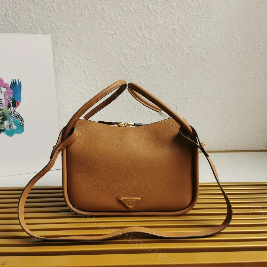 View 3 of Prada Leather Darling Top-Handle Bag
