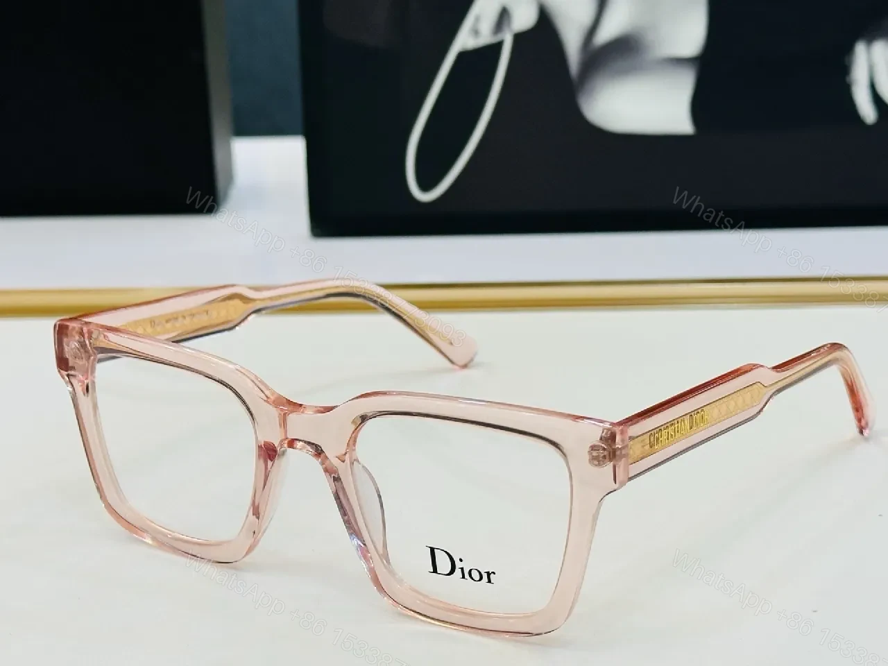 View 6 of Black acetate oversized frames – Modern, luxury eyewear with comfort