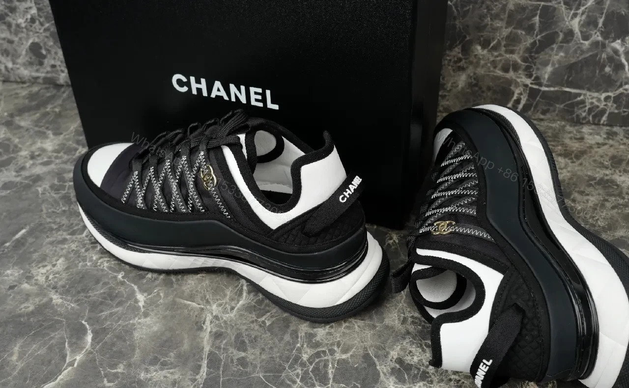 View 9 of Noir Knit-Trim High-Top Sneakers: Luxe Texture, All-Day Comfort