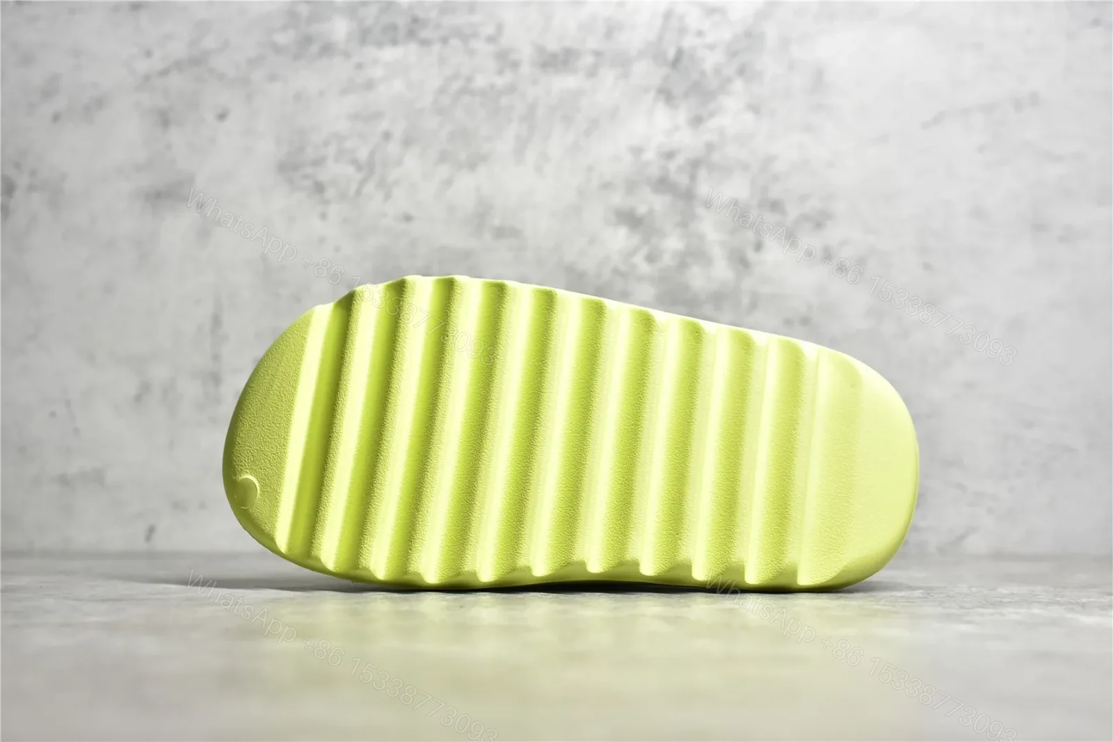 View 9 of UA Yeezy Slide “Glow Green” Reps
