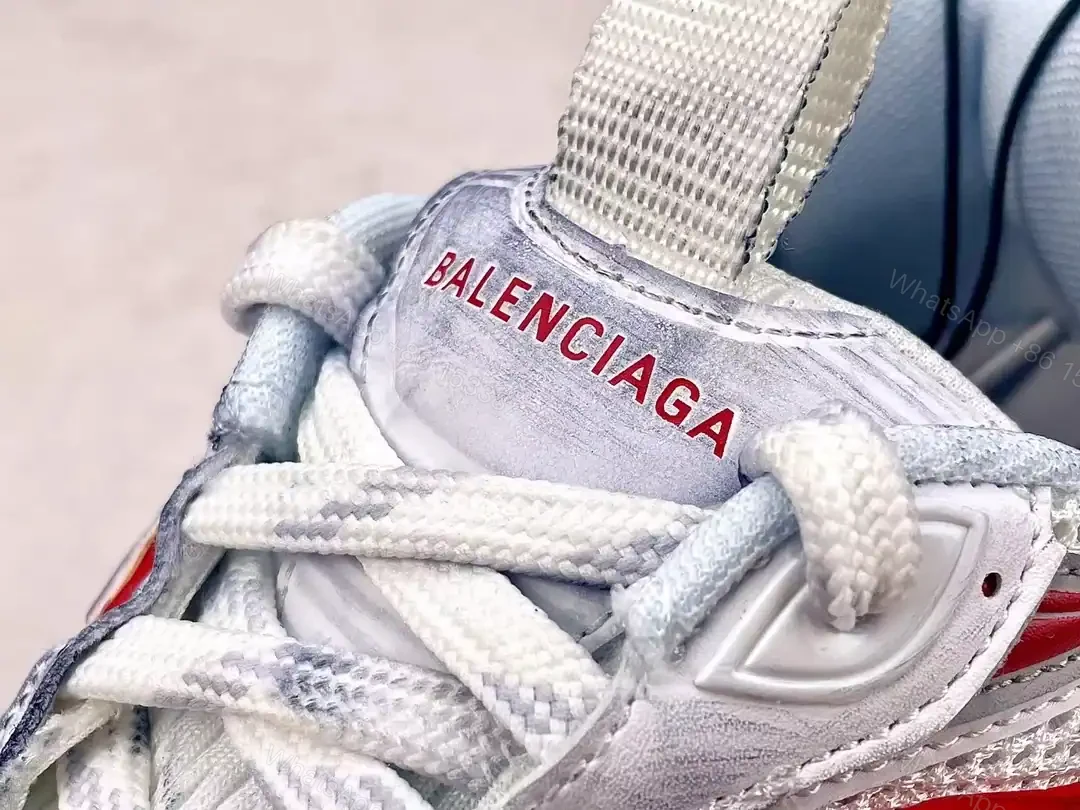 View 6 of BALENCIAGA WOMEN’S 10XL SNEAKER IN WHITE/RED/ORANGE – BB276