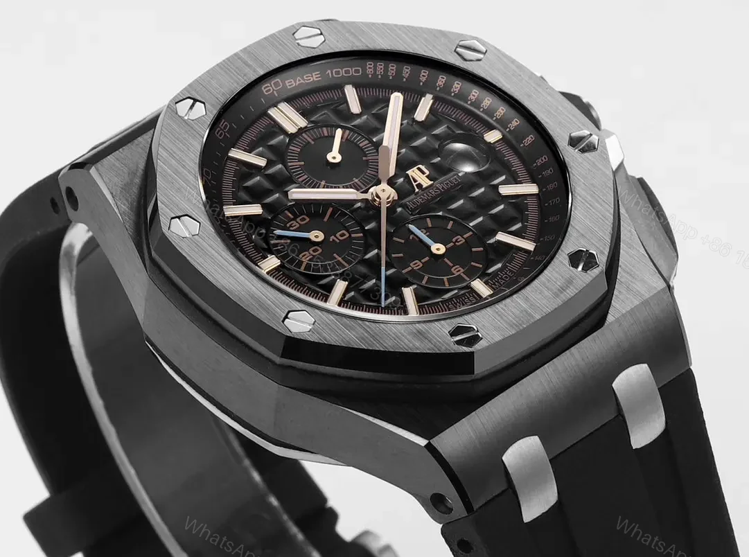 View 6 of KZ Factory Audemars Piguet Royal Oak Offshore Black Ceramic Chronograph Watch
