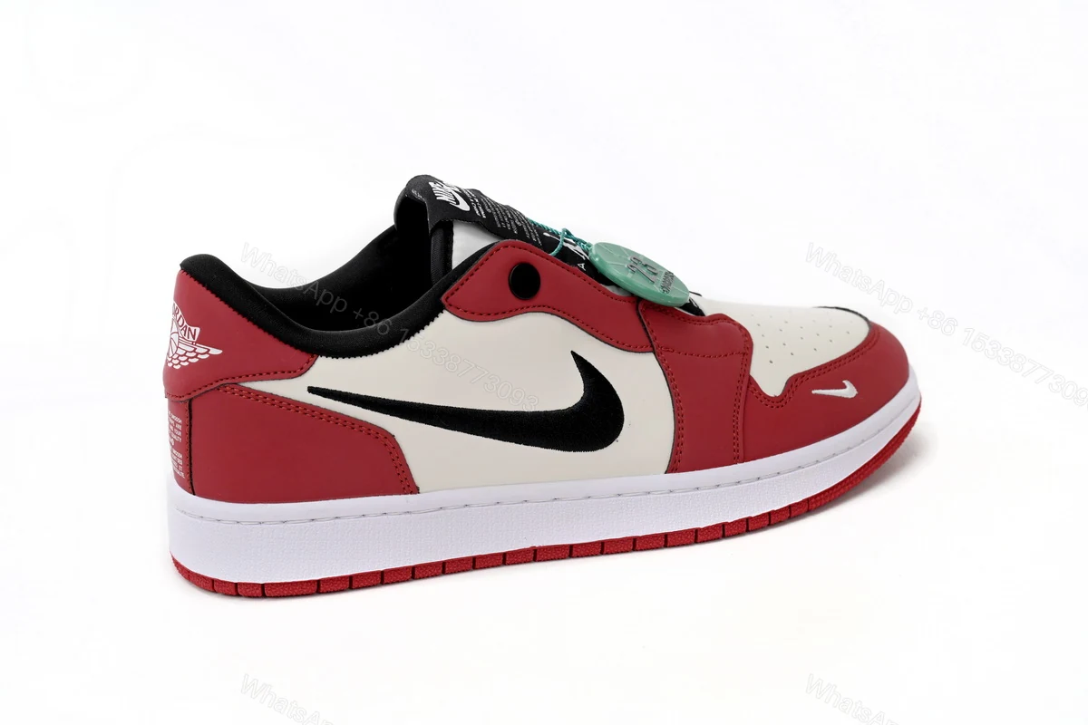 View 8 of Air Jordan 1 Low Slip WMNS NRG White Red BQ8462-601