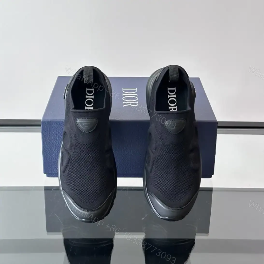 View 3 of DIOR B30 COUNTDOWN SNEAKERS BLACK TECHNICAL MESH AND BLACK TECHNICAL FABRIC – CD228