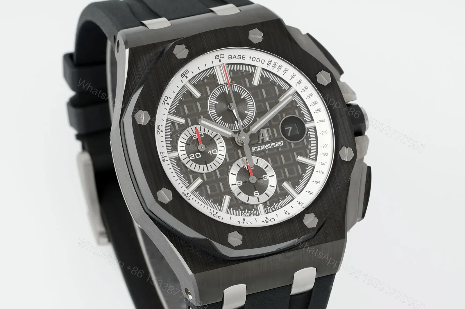 View 2 of JH Factory Royal Oak Offshore 26400 Series Watch – Black Ceramic, Chronograph Style