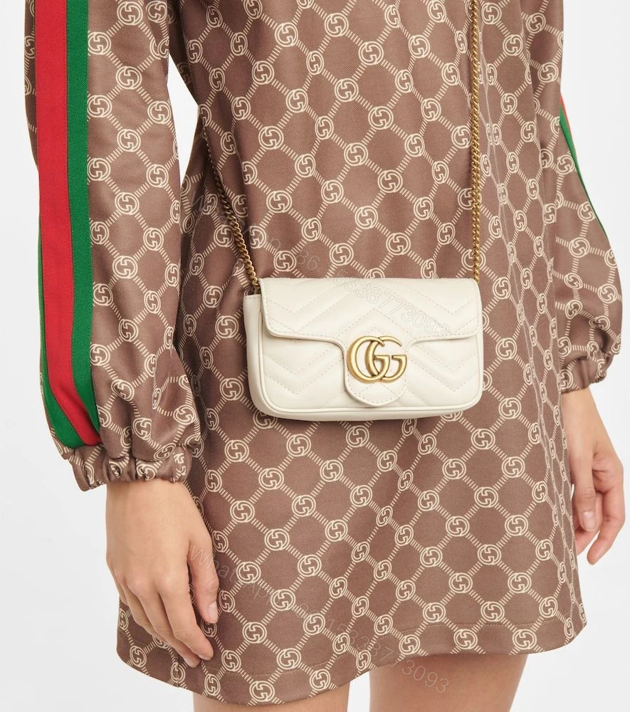 View 6 of Gucci GG Mini Marmont Shoulder Bag First Copy | AAA+ Replica Designer Bag