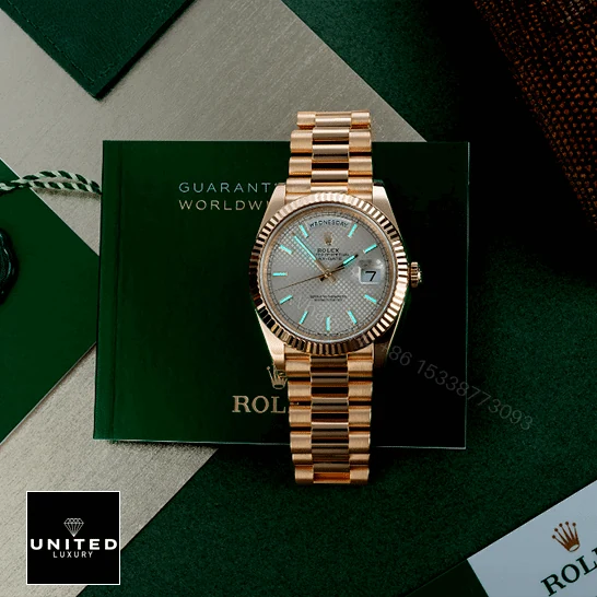 View 6 of Rolex Diogonal Silver Replica