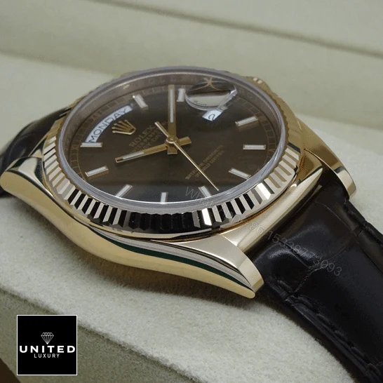 View 5 of Rolex Day-Date 118135 V5 Brown Dial Replica