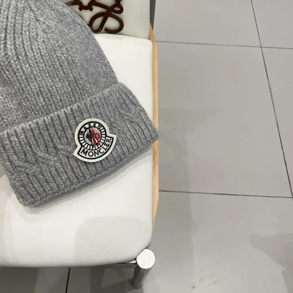 View 8 of Cozy Knit Beanie with Moncler Patch — Everyday Warmth, Elevated Style