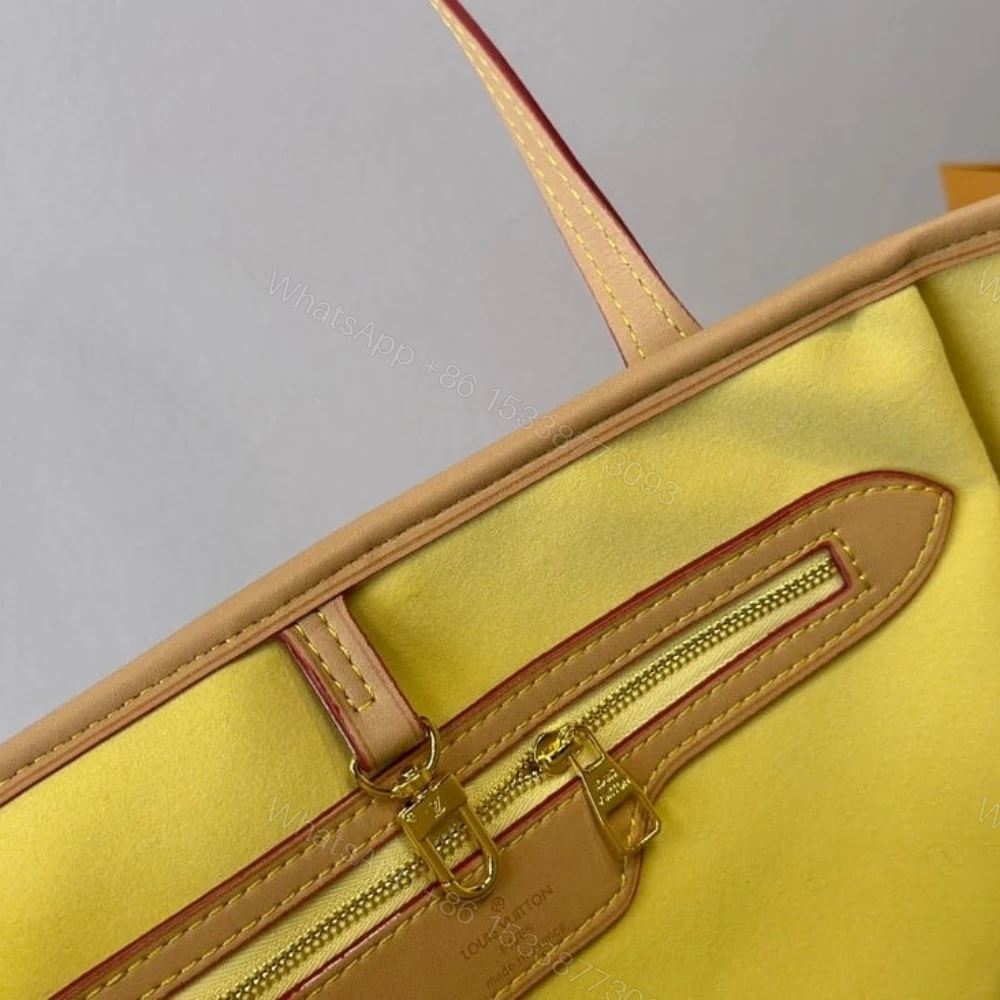 View 8 of Louis Vuitton Neverfull MM Damier Canvas Peach 31Cm N40668
