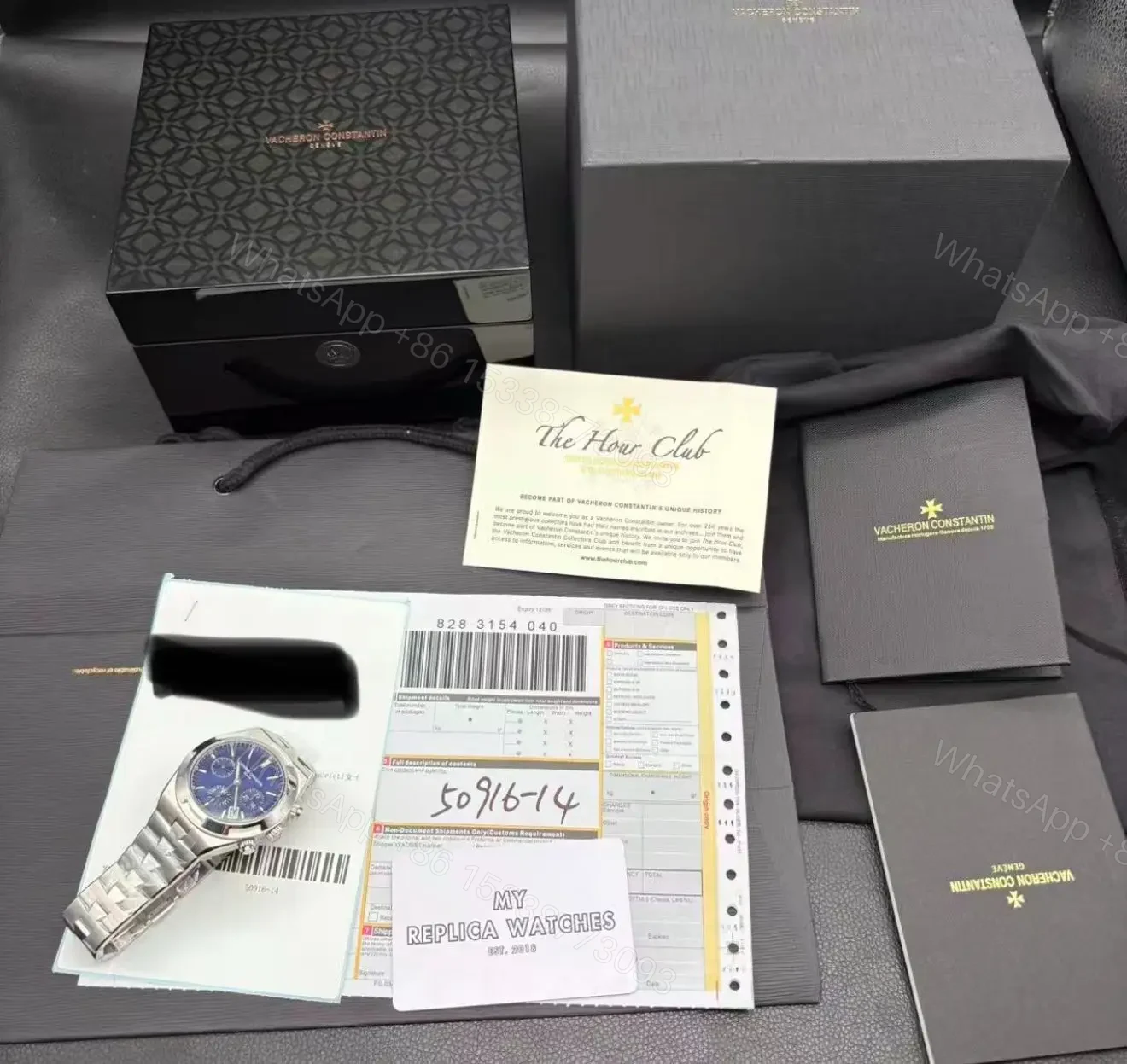 View 2 of Replica vacheron constantin Overseas chronograph 42.50 Stainless steel