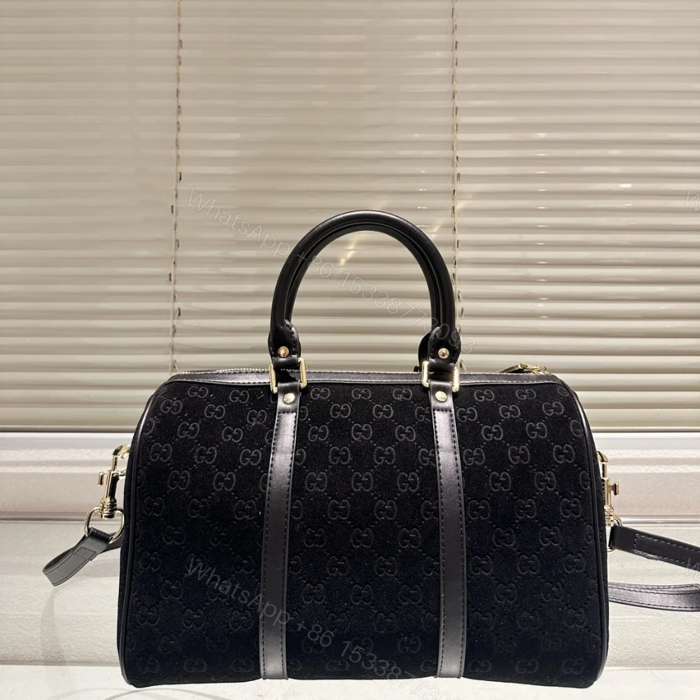 View 4 of Gucci Small Jumbo GG Canvas Duffle Bag Black 30Cm