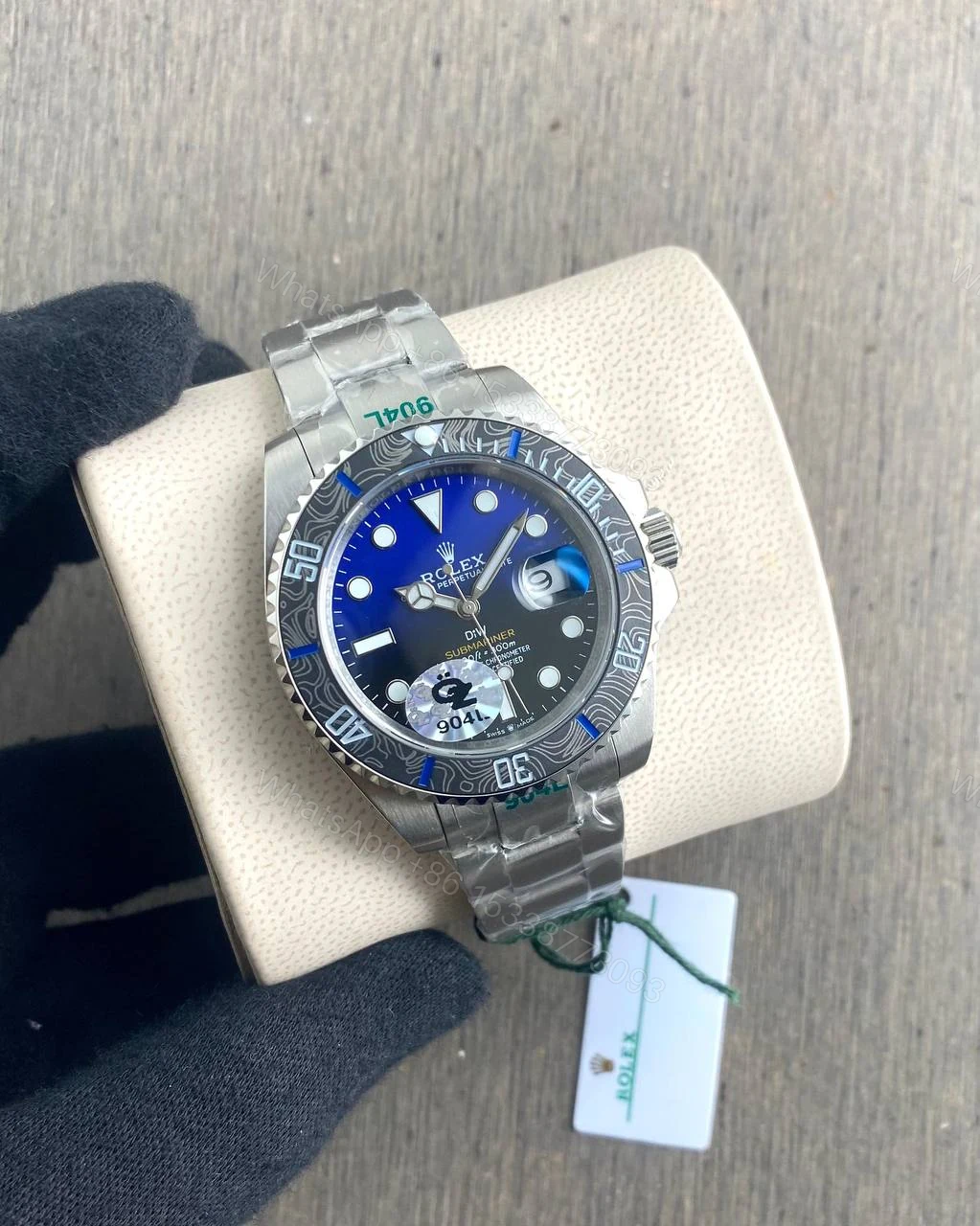 View 2 of Rolex Submariner Silver Blue Diw Limited Edition 41MM