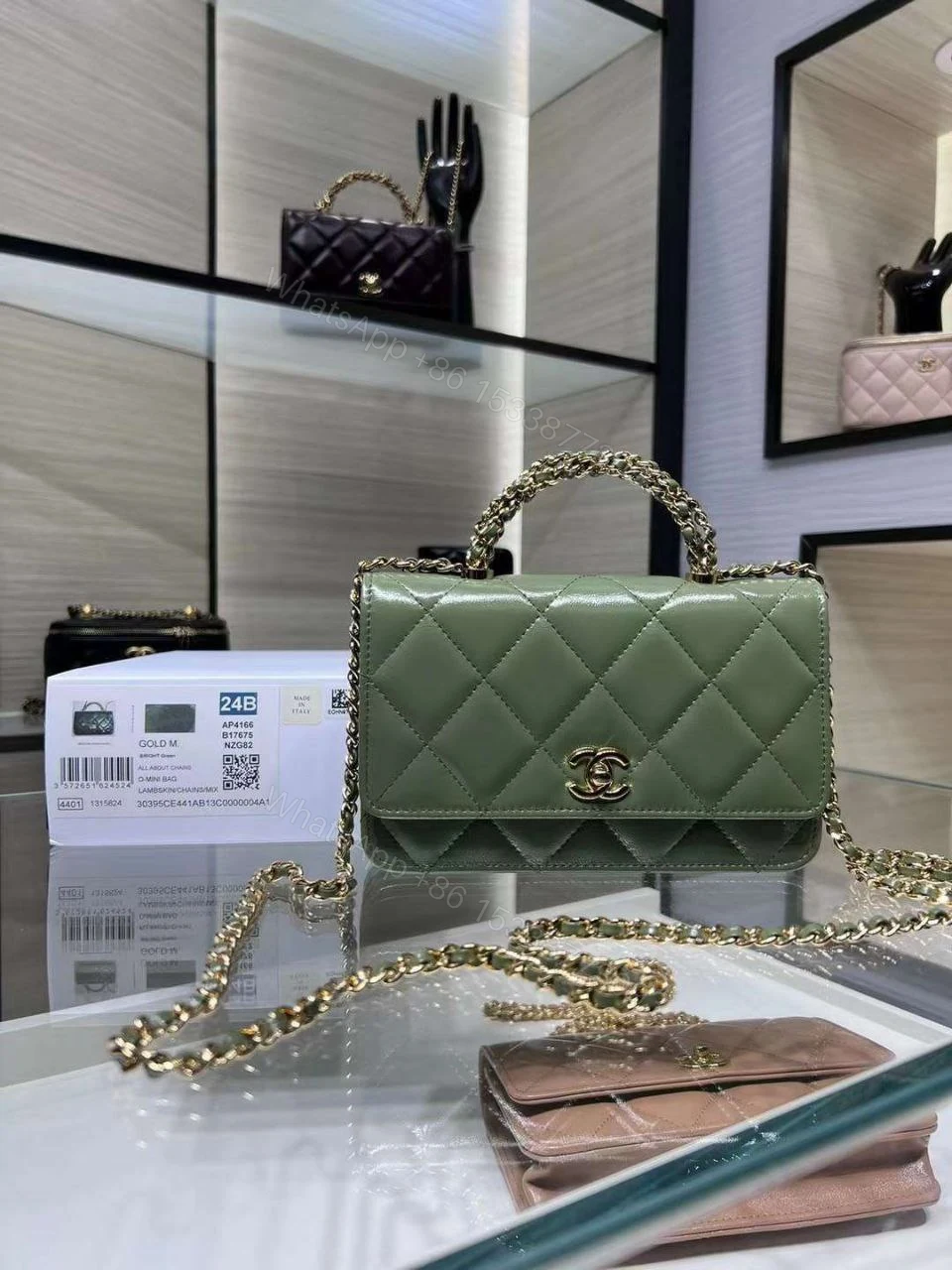 View 6 of Mini Flap Bag with Top Handle