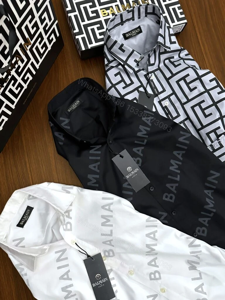 View 8 of BUY FIRST COPY BALMAIN LUXURY SUMMER FASHION SHIRTS