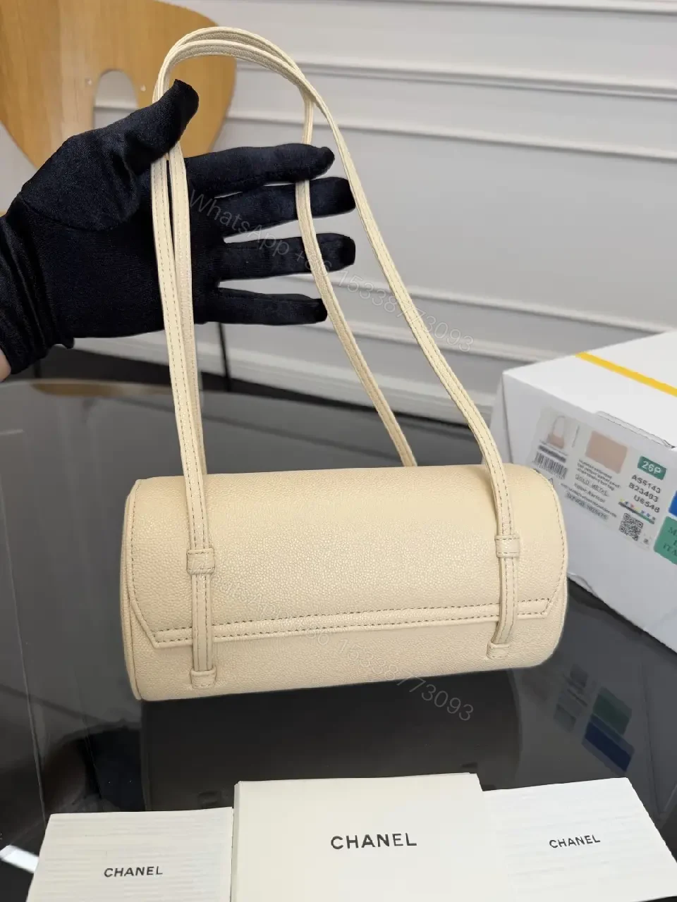 View 11 of Pebble Beige Mini Flap Bag: Luxury Everyday Chic, Tote-Grade Bag